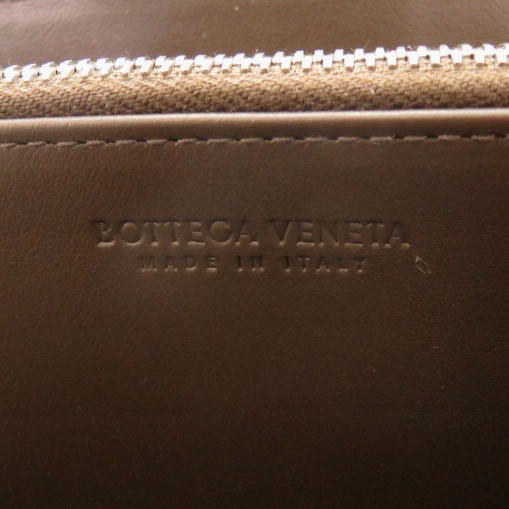 Bottega Veneta Maxi Intrecciato Leather Brown Wallet — view 9