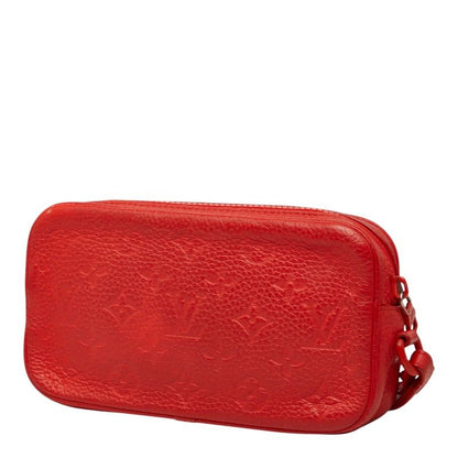 Louis Vuitton Taurillon Monogram Pochette Volga Clutch Red Leather — view 2