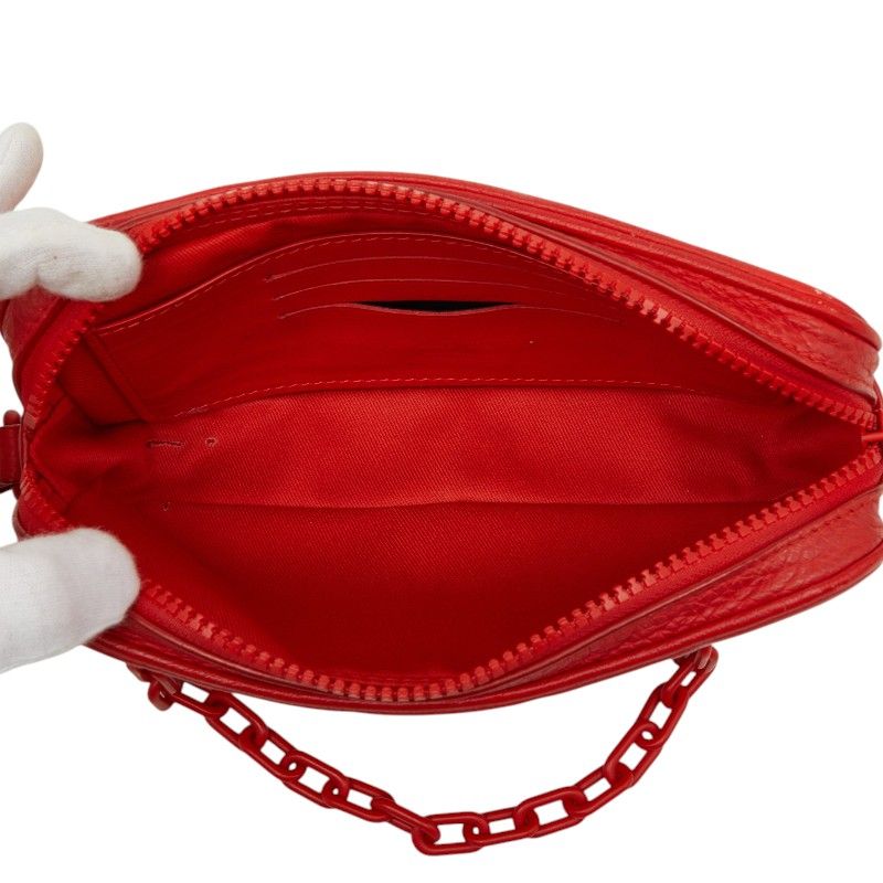 Louis Vuitton Taurillon Monogram Pochette Volga Clutch Red Leather — view 6