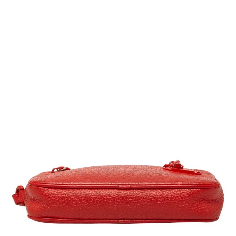 Louis Vuitton Taurillon Monogram Pochette Volga Clutch Red Leather — view 3