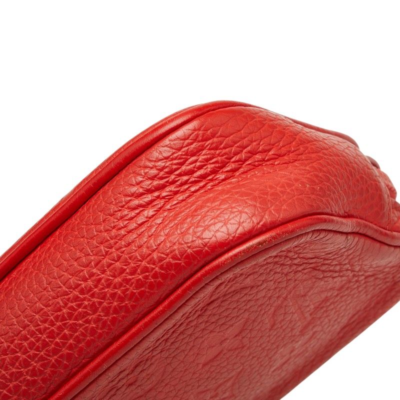 Louis Vuitton Taurillon Monogram Pochette Volga Clutch Red Leather — view 4