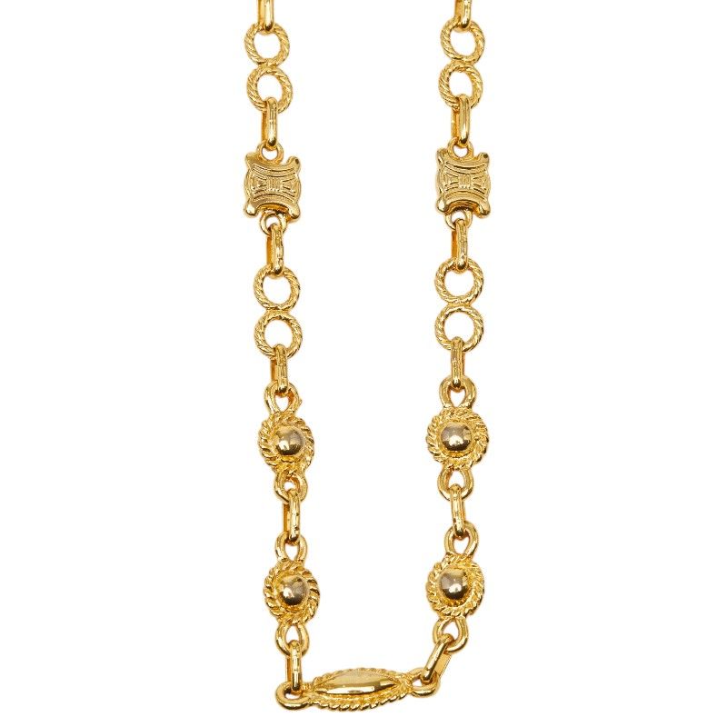 Celine Triomphe Necklace Gold Plated — view 2