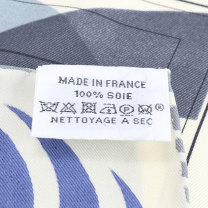 Hermes Tagged Silk Scarf C Mark Shawl — view 9