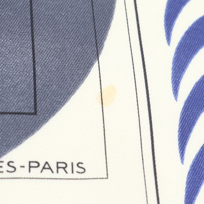 Hermes Tagged Silk Scarf C Mark Shawl — view 8