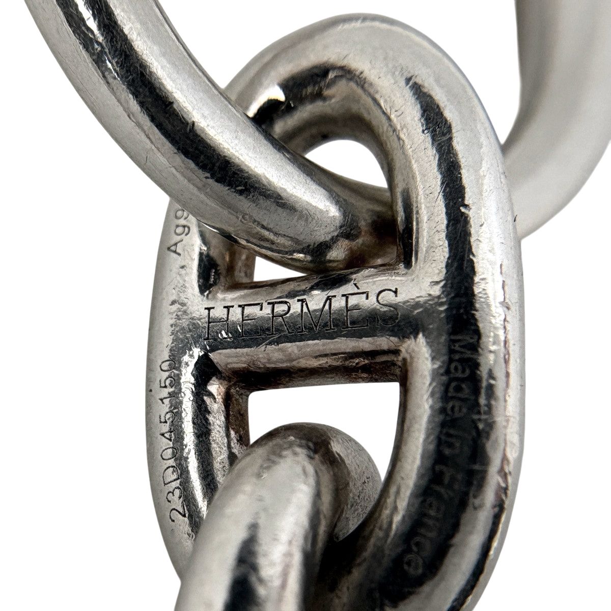 Hermes Chaine D'ancre MM 15 Links Bracelet 925 Sterling Silver — view 7
