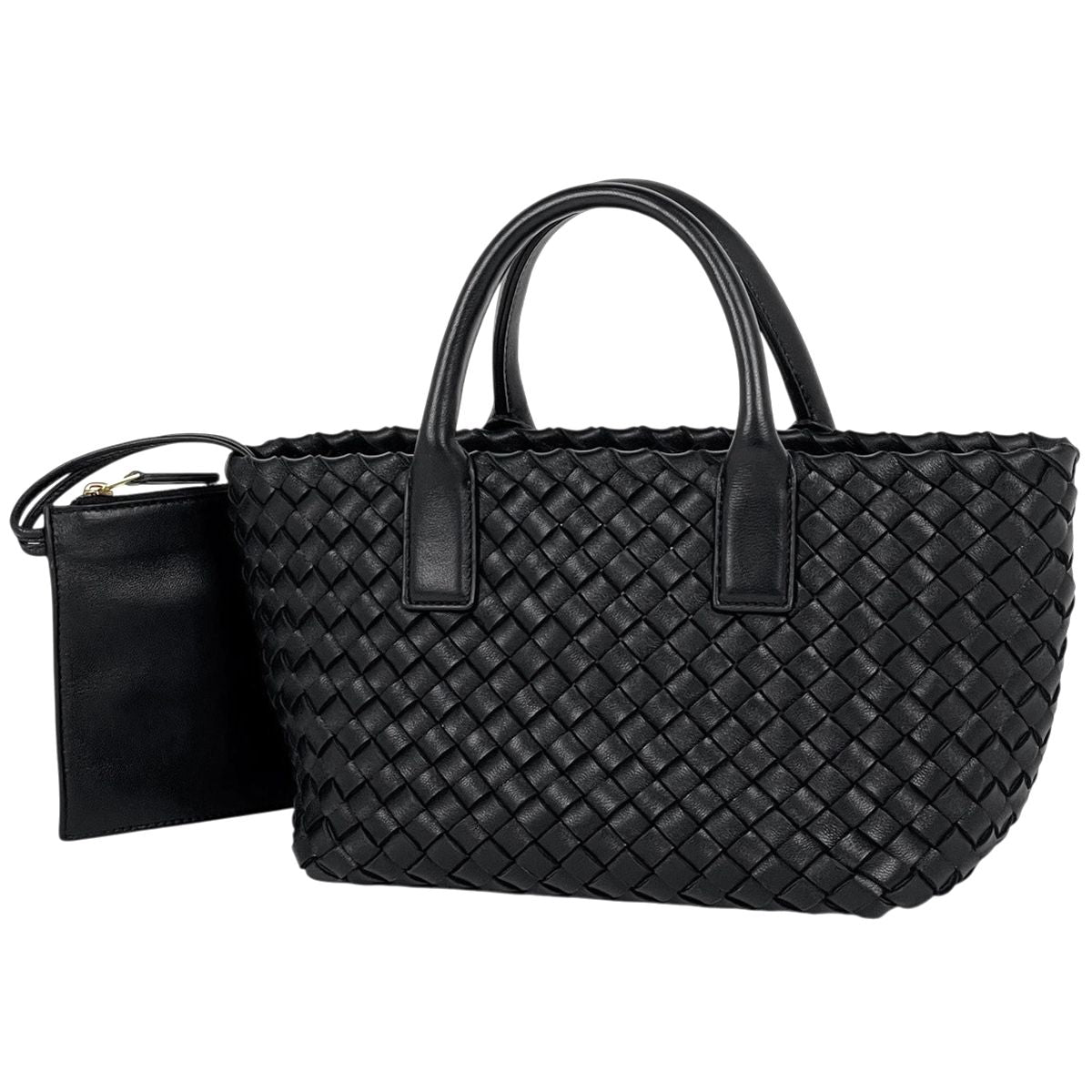 Bottega Veneta Intrecciato Tote Leather Black