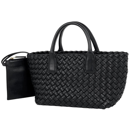 Bottega Veneta Intrecciato Tote Leather Black