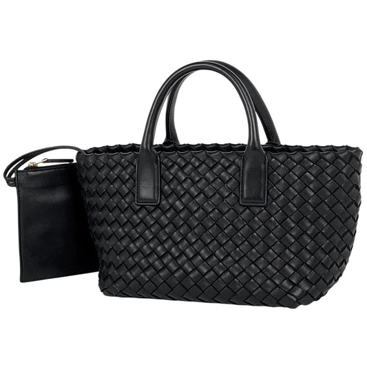 Bottega Veneta Intrecciato Tote Leather Black