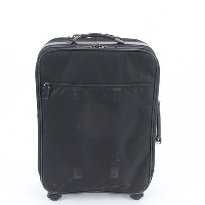 Prada Tessuto Nylon Triangle Logo Leather Suitcase Travel Bag Business Trunk — view 4