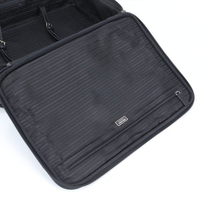 Prada Tessuto Nylon Triangle Logo Leather Suitcase Travel Bag Business Trunk — view 9