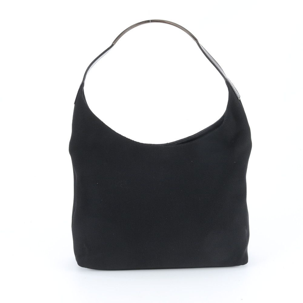 Gucci Leather Shoulder Bag Black Tote Hand — view 3