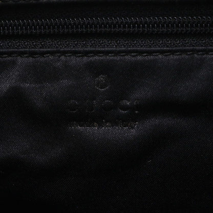 Gucci Leather Shoulder Bag Black Tote Hand — view 8
