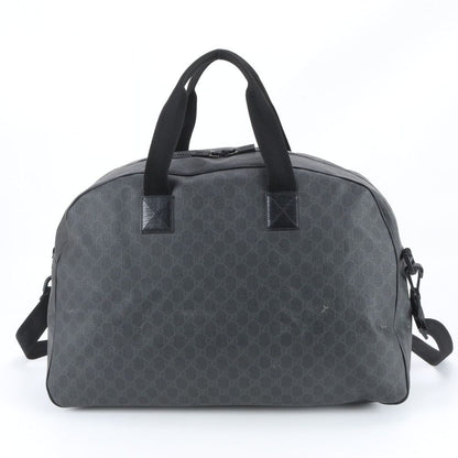 Gucci GG Supreme Leather 2-Way Boston Bag Crossbody Shoulder Business Travel — view 3