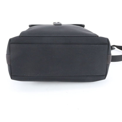 Gucci Leather Shoulder Bag Crossbody Messenger Business Tote Black — view 4