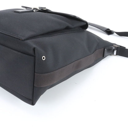 Gucci Leather Shoulder Bag Crossbody Messenger Business Tote Black — view 3