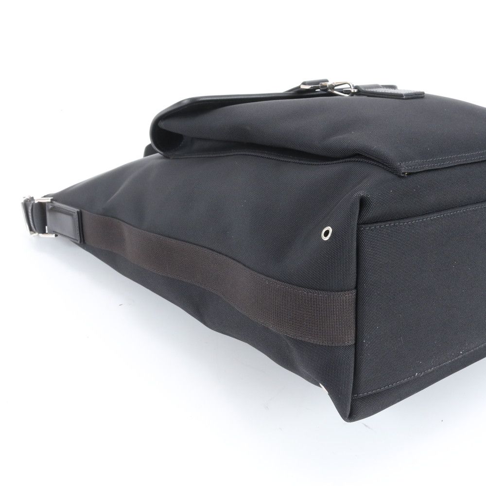 Gucci Leather Shoulder Bag Crossbody Messenger Business Tote Black — view 5
