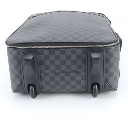 Louis Vuitton Damier Graphite Pegase 55 Leather Suitcase Carry Business Travel — view 7