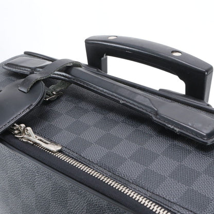 Louis Vuitton Damier Graphite Pegase 55 Leather Suitcase Carry Business Travel — view 4