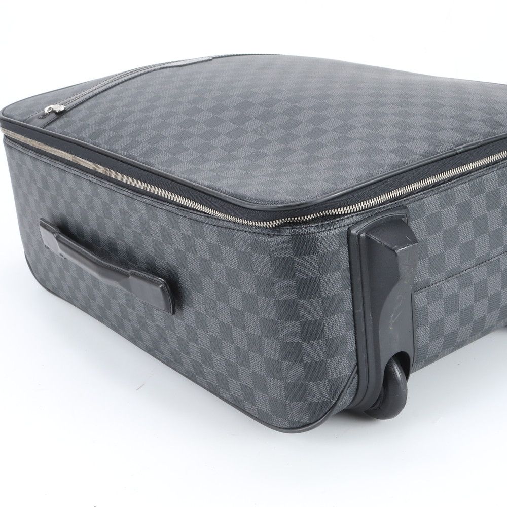 Louis Vuitton Damier Graphite Pegase 55 Leather Suitcase Carry Business Travel — view 6
