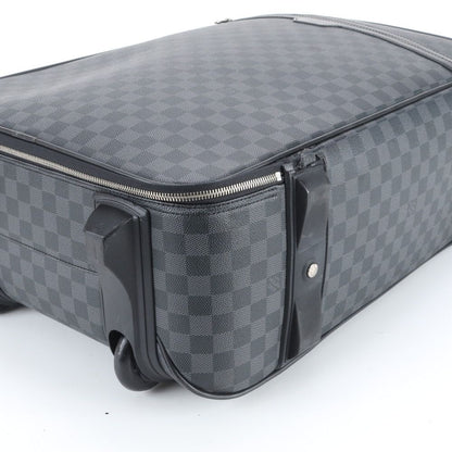 Louis Vuitton Damier Graphite Pegase 55 Leather Suitcase Carry Business Travel — view 5