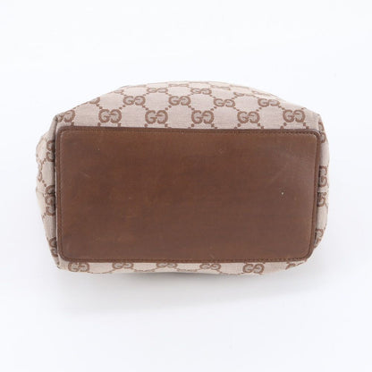 Gucci GG Canvas 002 Leather Tote Shoulder Hand Brown — view 5