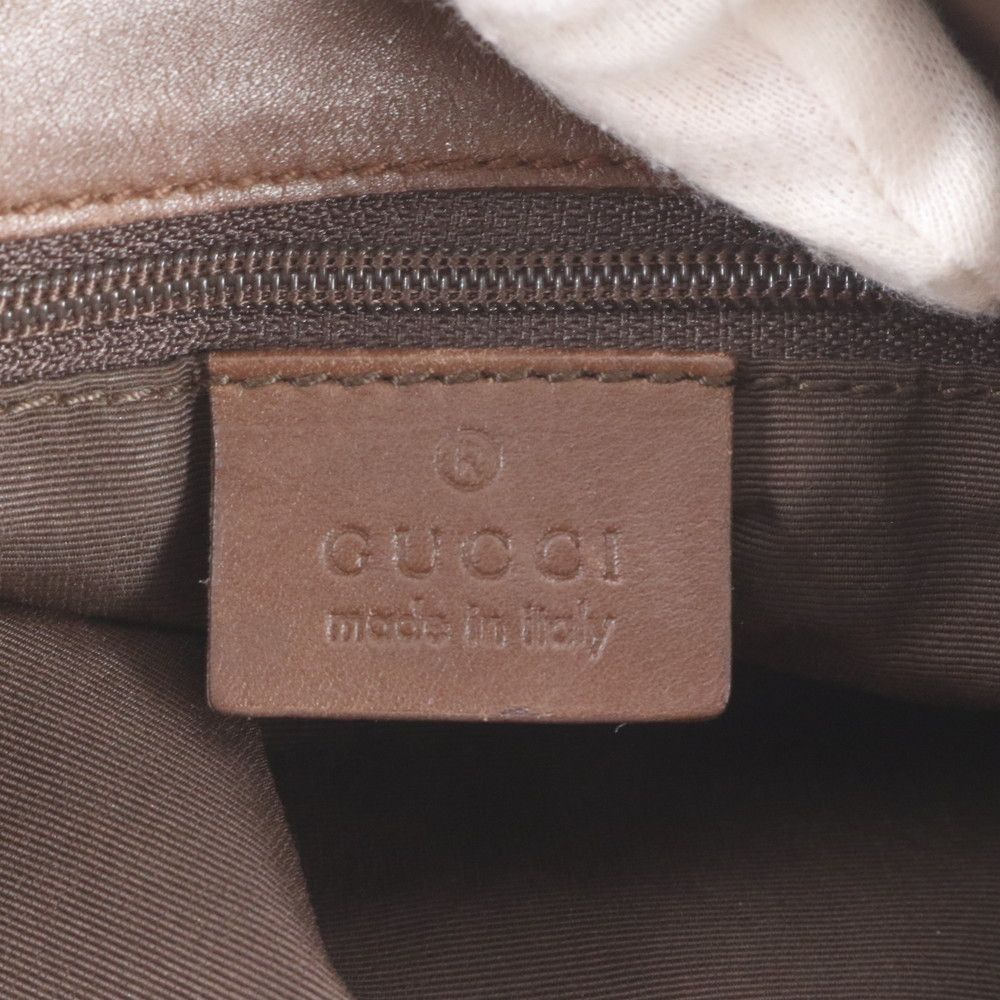 Gucci GG Canvas 002 Leather Tote Shoulder Hand Brown — view 9