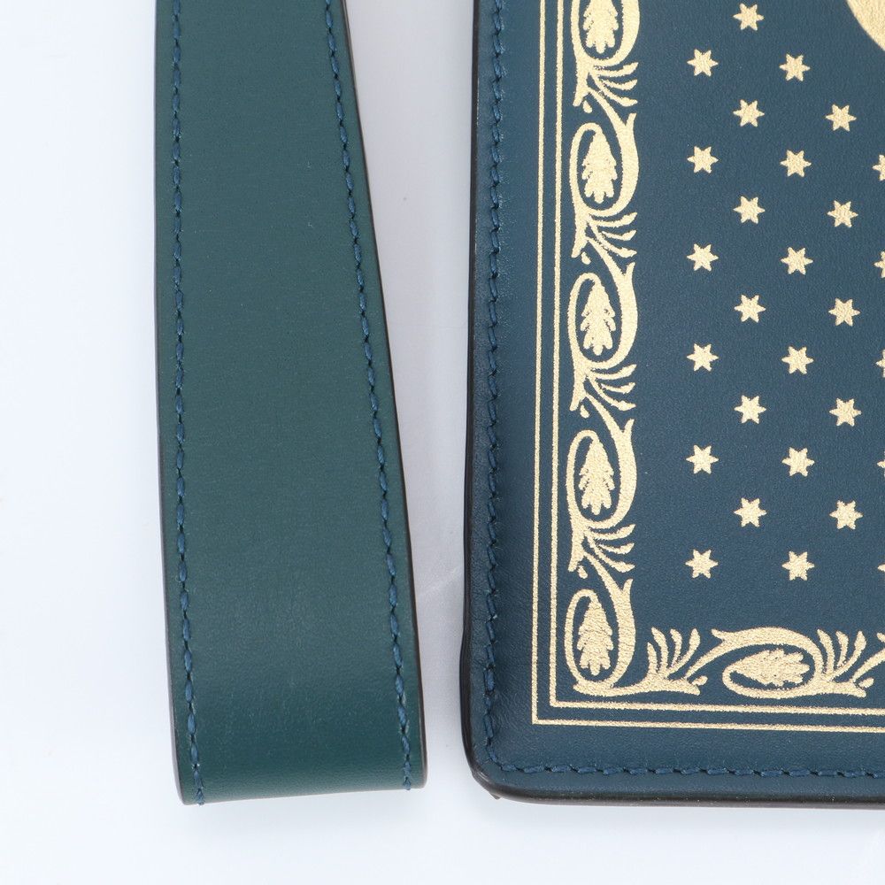 Gucci Sega Collaboration Guccy Print Leather Business Clutch — view 8