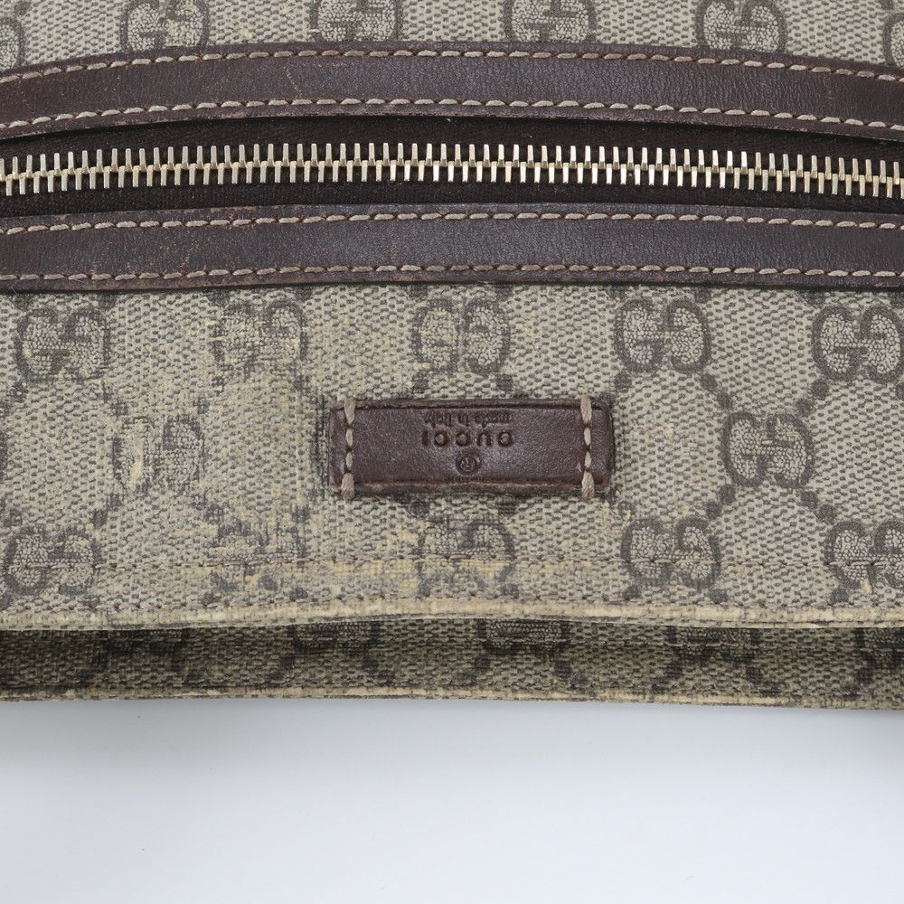 Gucci GG Supreme Leather Shoulder Bag Crossbody Messenger Business Tote — view 8