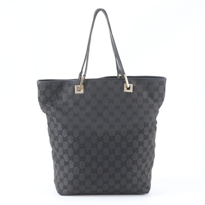 Gucci GG Canvas 002 Leather Tote Shoulder Hand Black — view 3