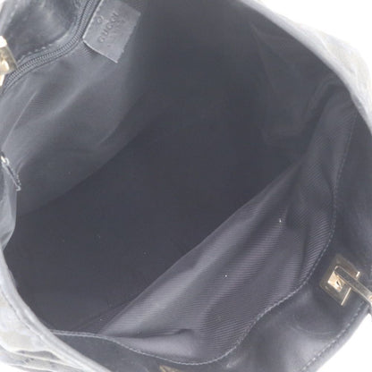 Gucci GG Canvas 002 Leather Tote Shoulder Hand Black — view 7