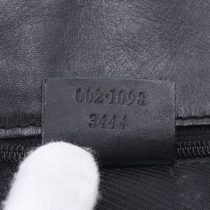 Gucci GG Canvas 002 Leather Tote Shoulder Hand Black — view 9