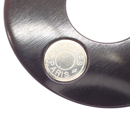Hermes Earrings Buffalo Horn Brown — view 7