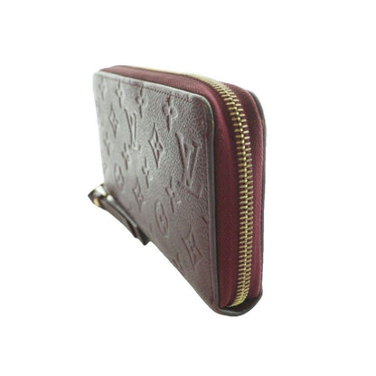 Louis Vuitton Monogram Empreinte Zippy Wallet Zip Around Leather Bordeaux SS — view 3