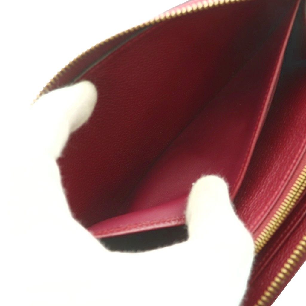 Louis Vuitton Monogram Empreinte Zippy Wallet Zip Around Leather Bordeaux SS — view 7