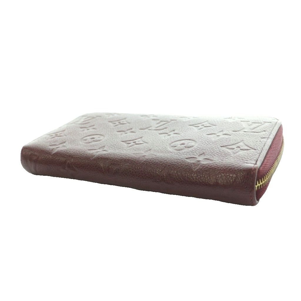 Louis Vuitton Monogram Empreinte Zippy Wallet Zip Around Leather Bordeaux SS — view 4
