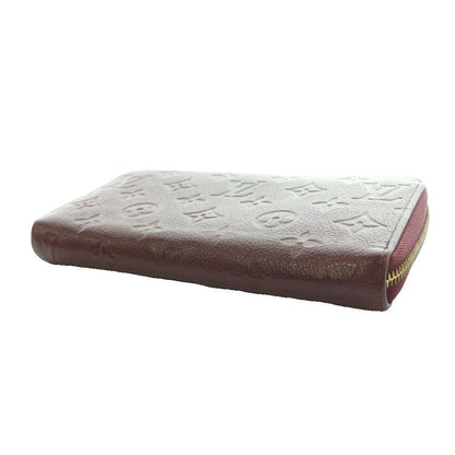 Louis Vuitton Monogram Empreinte Zippy Wallet Zip Around Leather Bordeaux SS — view 4