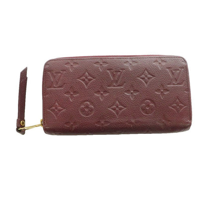 Louis Vuitton Monogram Empreinte Zippy Wallet Zip Around Leather Bordeaux SS