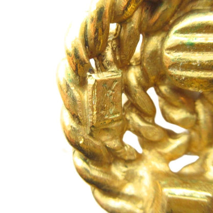 Saint Laurent Yves YSL Vintage Earrings Clip on Gold — view 4