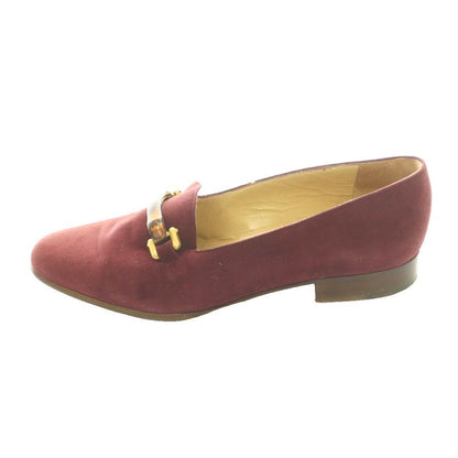 Gucci Bamboo Suede Loafers 35.5 Bordeaux SS — view 2