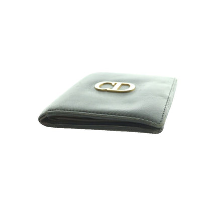 Dior Bifold Wallet CD Logo Leather Black SS — view 4