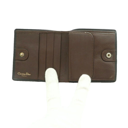 Dior Bifold Wallet CD Logo Leather Black SS — view 5