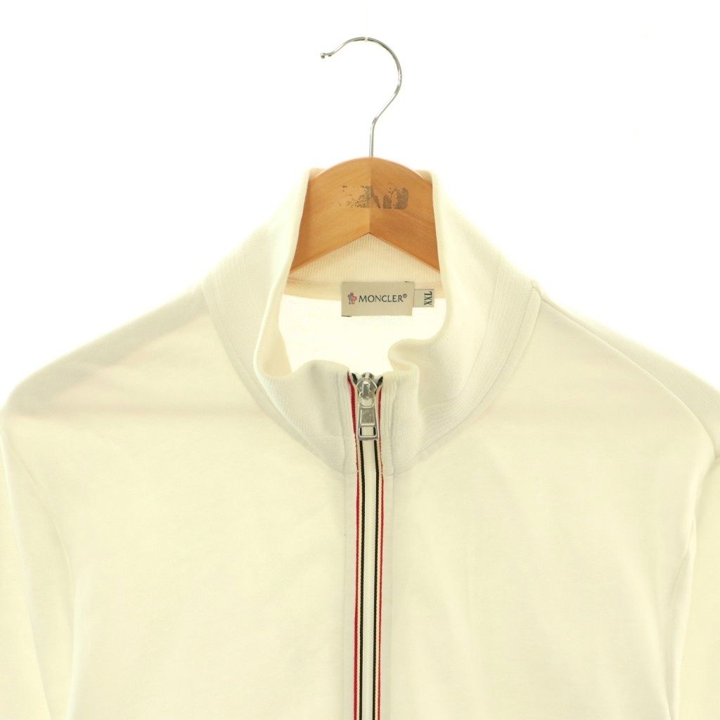 Moncler Maglia Cardigan Jacket Zip Up Cotton XXL White — view 4