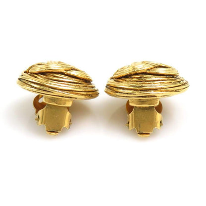 Chanel Earrings Vintage Gold — view 7