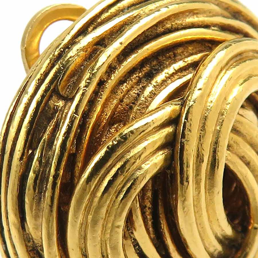 Chanel Earrings Vintage Gold — view 9