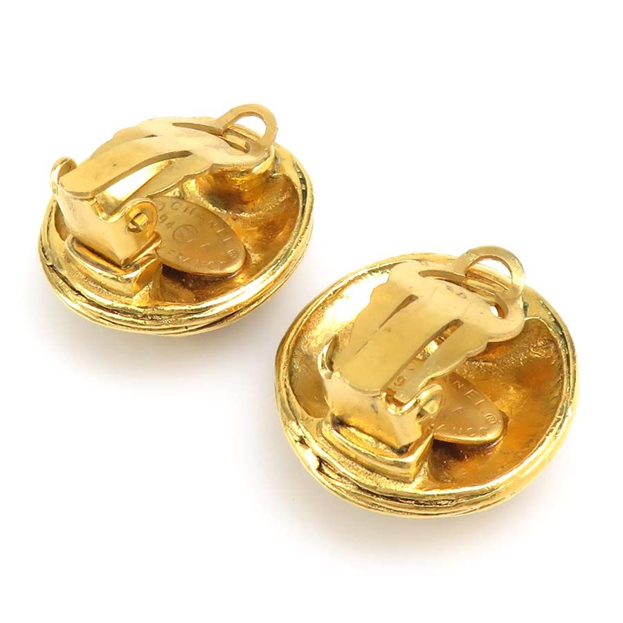 Chanel Earrings Vintage Gold — view 6