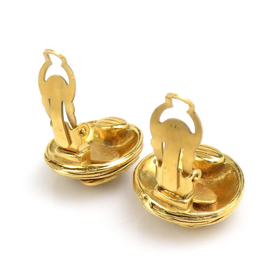Chanel Earrings Vintage Gold — view 4
