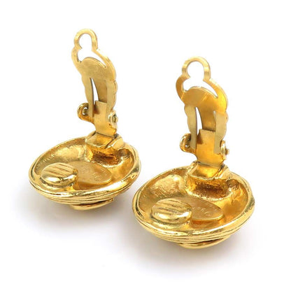 Chanel Earrings Vintage Gold — view 5