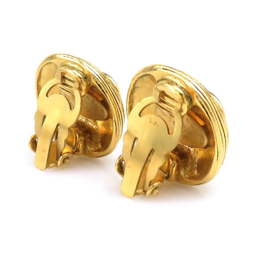 Chanel Earrings Vintage Gold — view 3