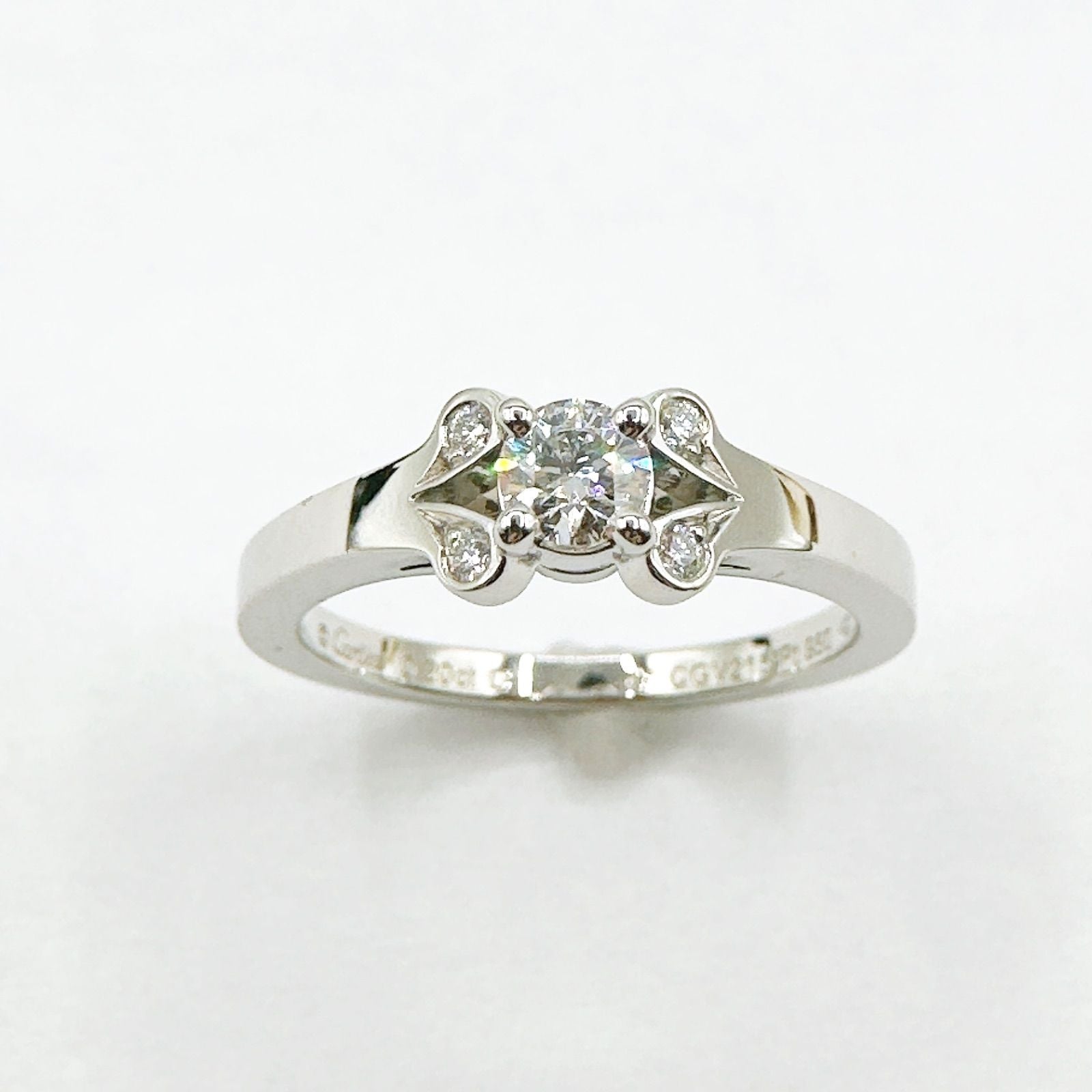 Cartier Ballerina Diamond Platinum Gia Ring 47 No 7 — view 3