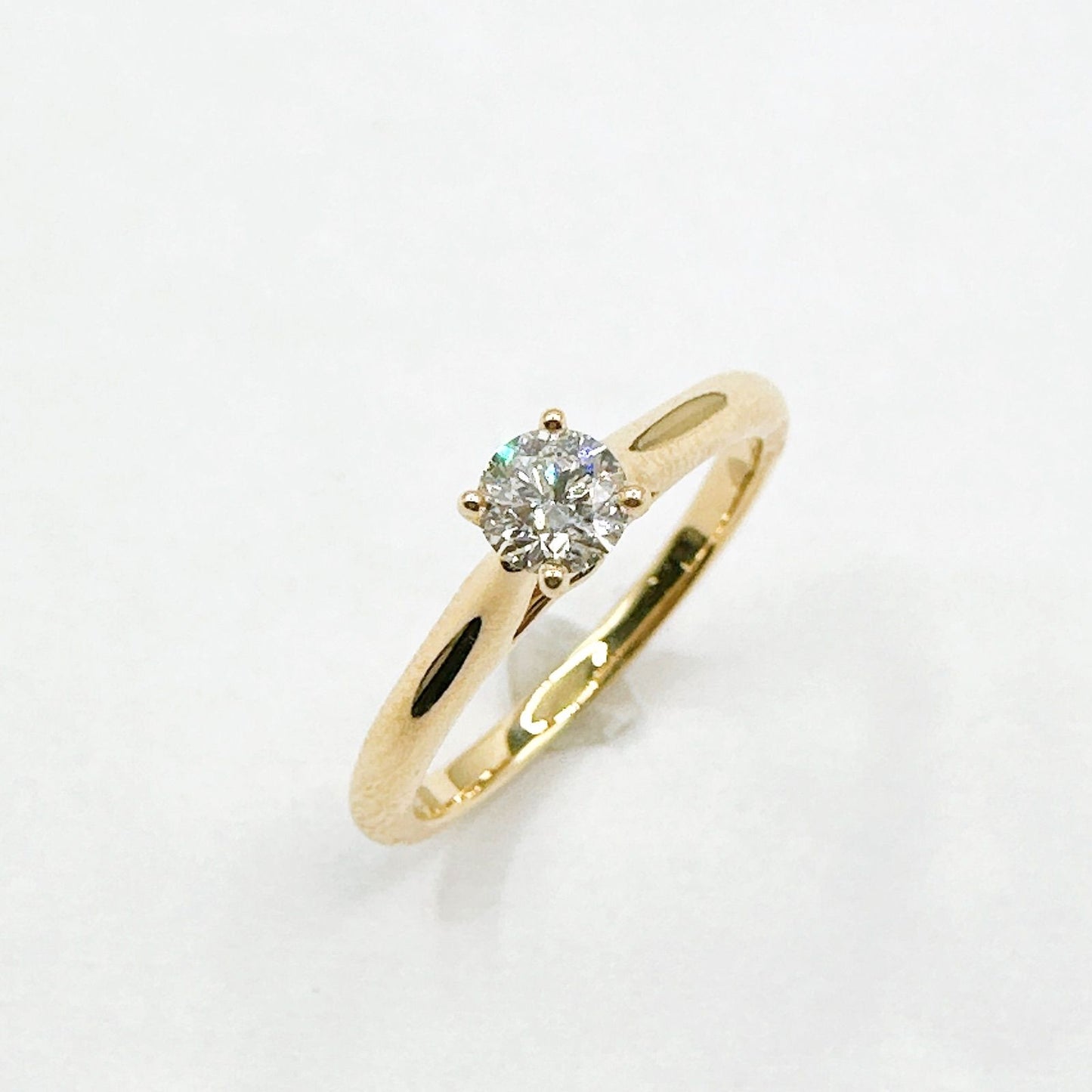 Cartier Solitaire Diamond Yellow Gold Gia Ring — view 2